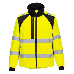 Veste Softshell Haute Visibilité Eco WX2 (2 couches) Jaune/Noir