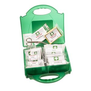 Kit secourisme en milieu de travail 25 personnes Vert
