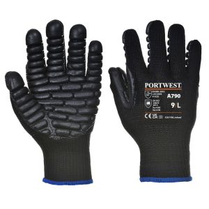 Gant Anti Vibration Noir